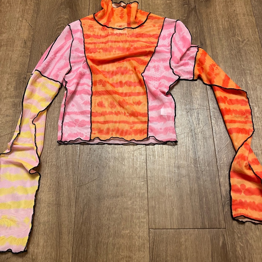 Mesh color top!